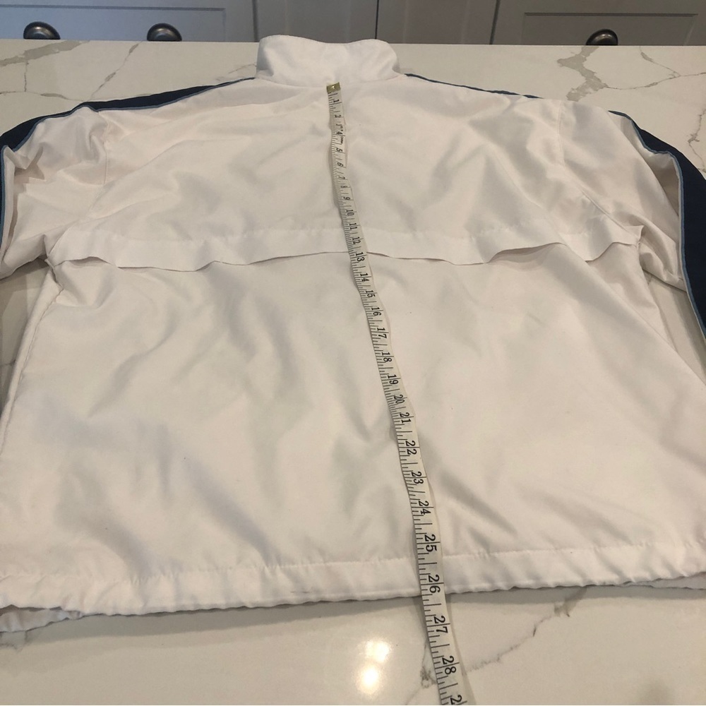 Ativa Men’s White Blue Lightweight Full Zip Jacket Golf Outdoors Large - Picture 10 of 11